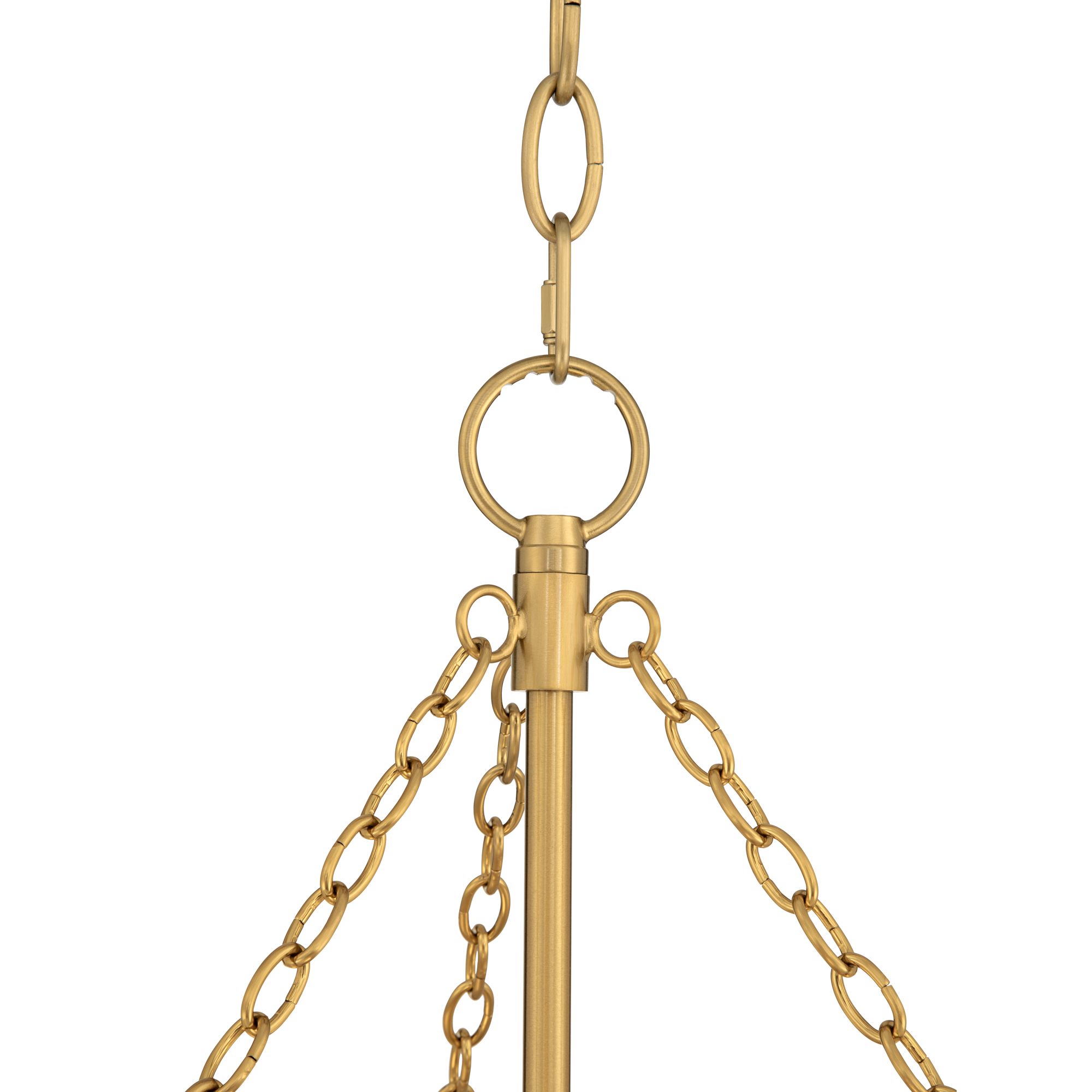 Image 5 Possini Euro Griner 25 1/4"W Burnished Brass 3-Light Rope Chandelier more views