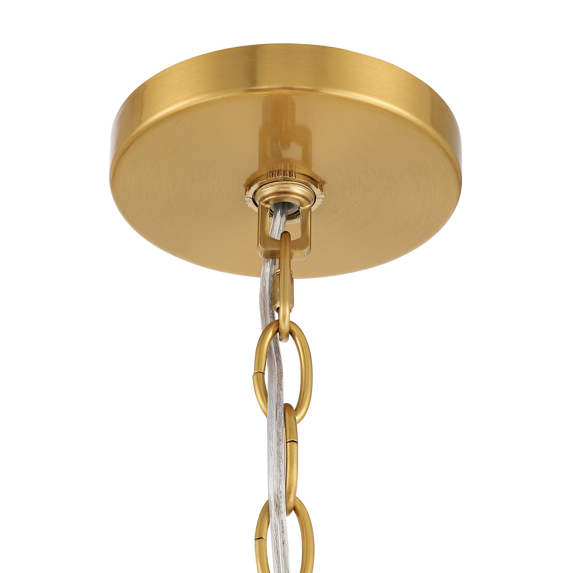 Image 7 Possini Euro Griner 25 1/4"W Burnished Brass 3-Light String Chandelier more views