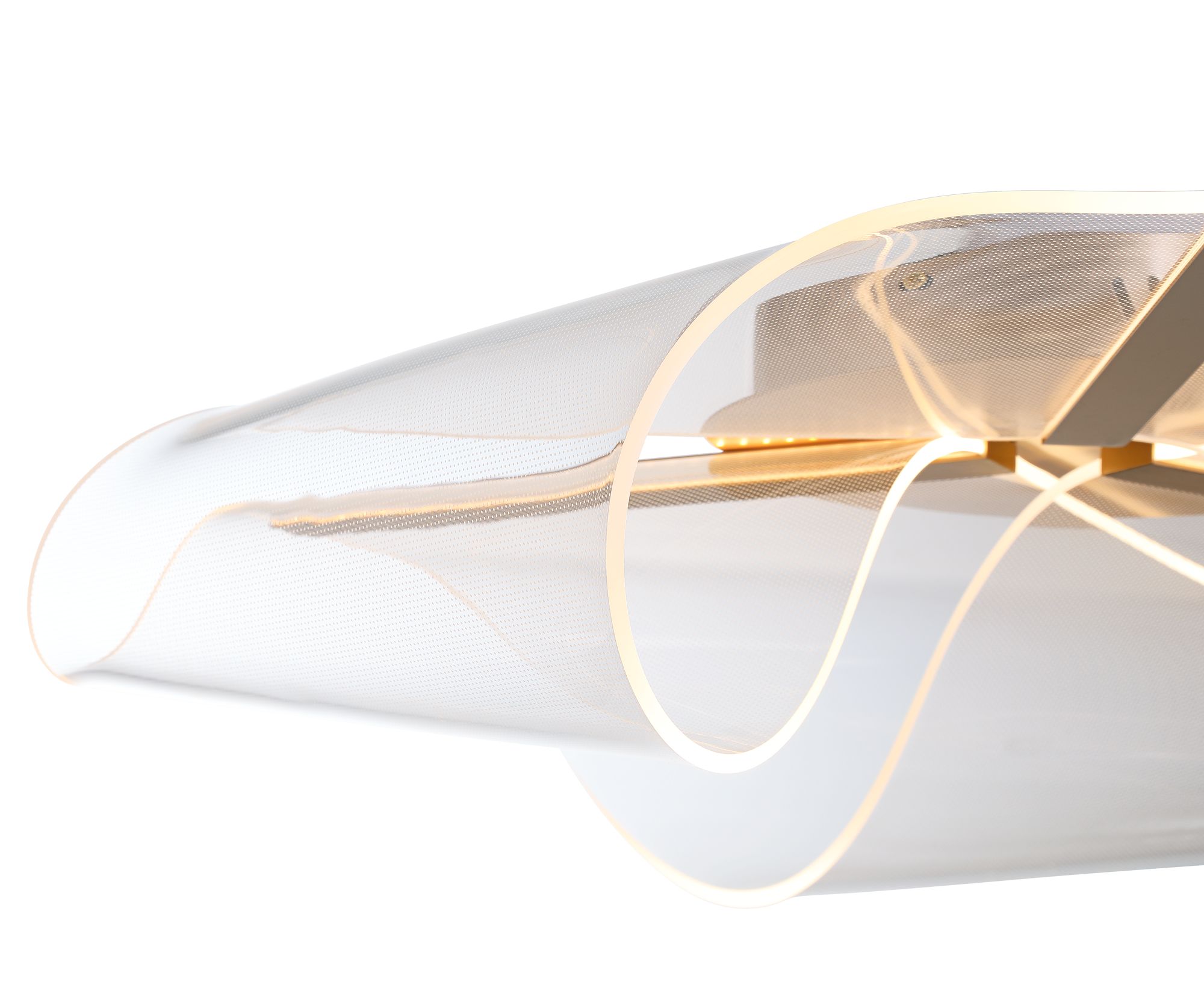 Possini Euro Grosvenor 25" Brushed Gold Modern LED Ceiling Light Image 3