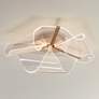 2_Possini Euro Grosvenor 25" Brushed Gold Modern LED Ceiling Light