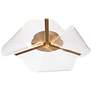 7_Possini Euro Grosvenor 25" Brushed Gold Modern LED Ceiling Light more views