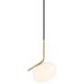 3_Possini Euro Gwynn 12" Wide Black and Gold Mini Pendant