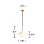 Watch A Video About the Possini Euro Gwynn Black and Gold Mini Pendant