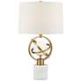 Thumbnail3 of Possini Euro Halley 27 1/2" Gold Astro Globe Lamp with Night Light