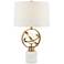 Possini Euro Halley 27 1/2" Gold Astro Globe Lamp with Night Light