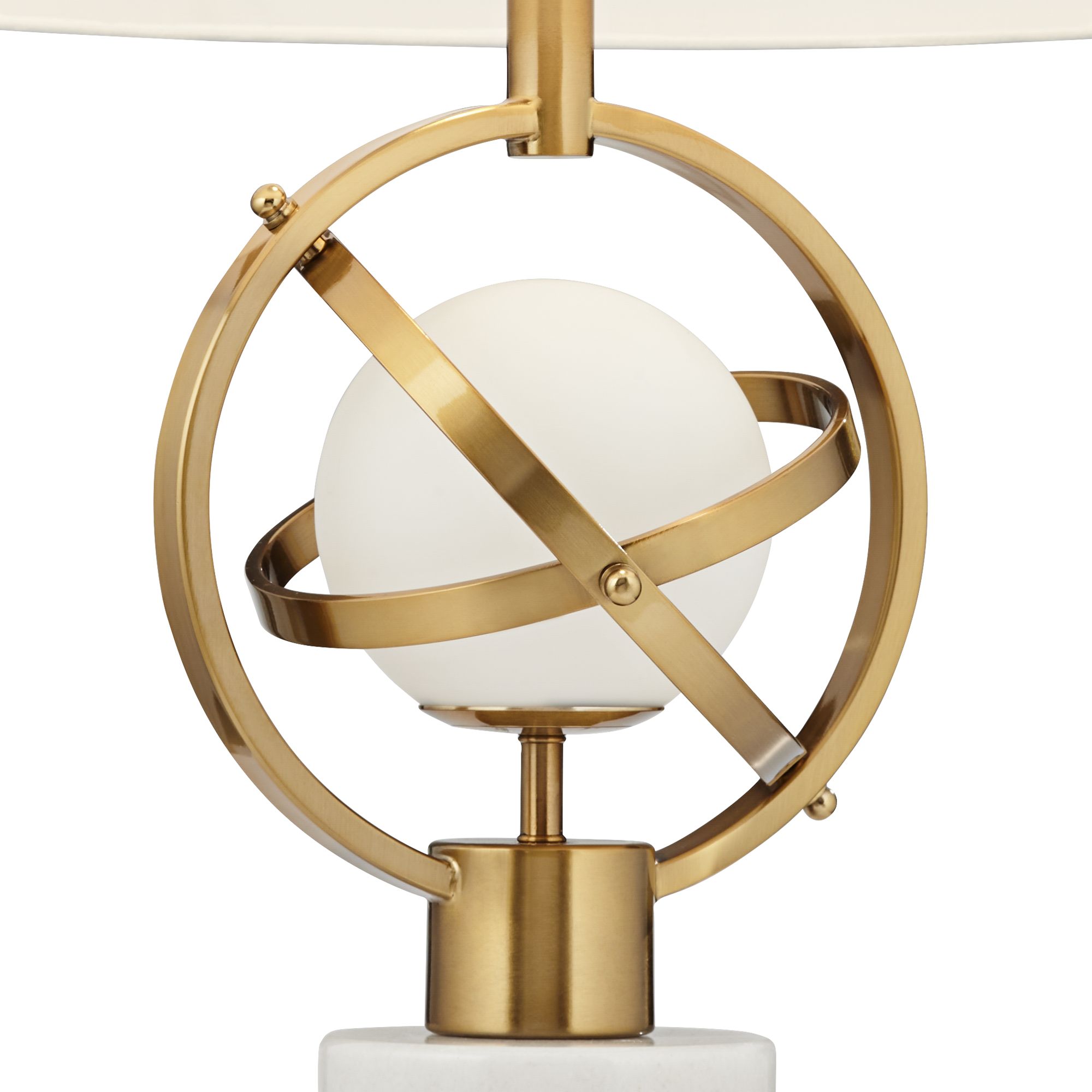 Possini Euro Halley 27 1/2" Gold Astro Globe Lamp with Night Light in scene