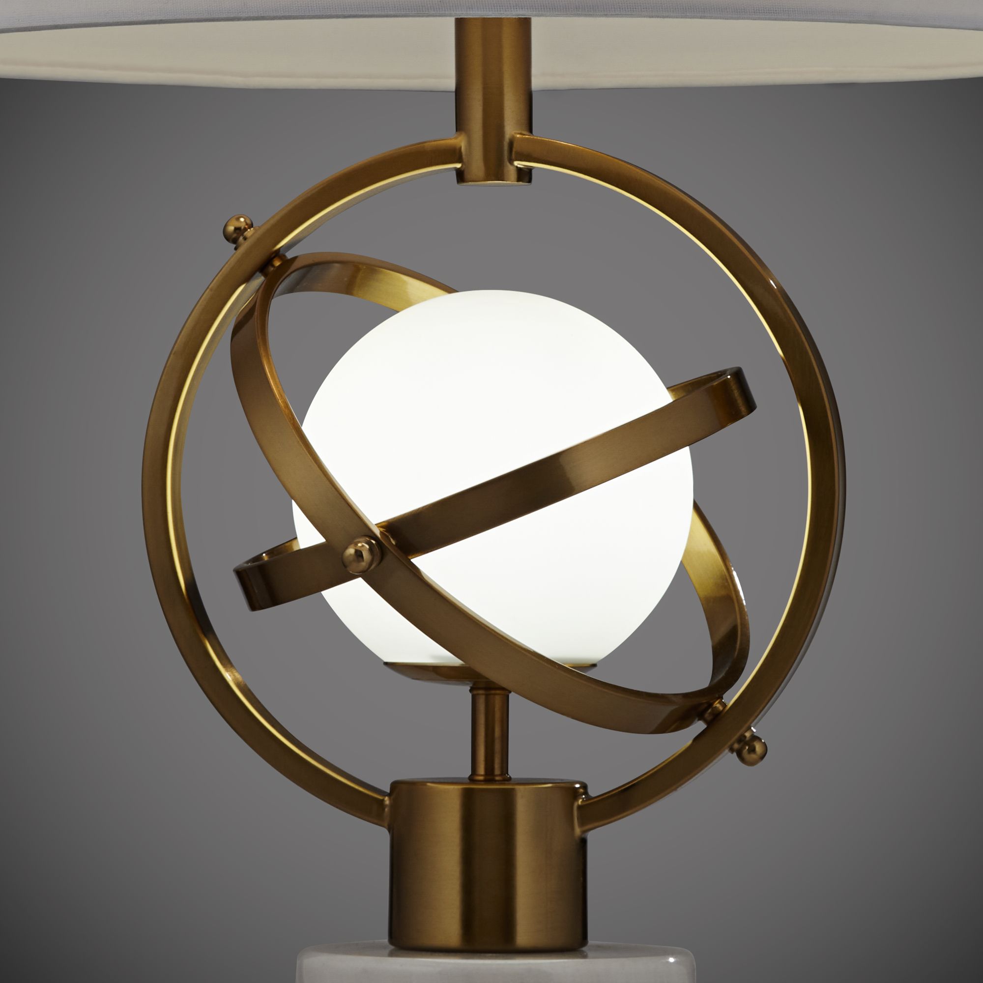 Possini Euro Halley 27 1/2" Gold Astro Globe Lamp with Night Light in scene