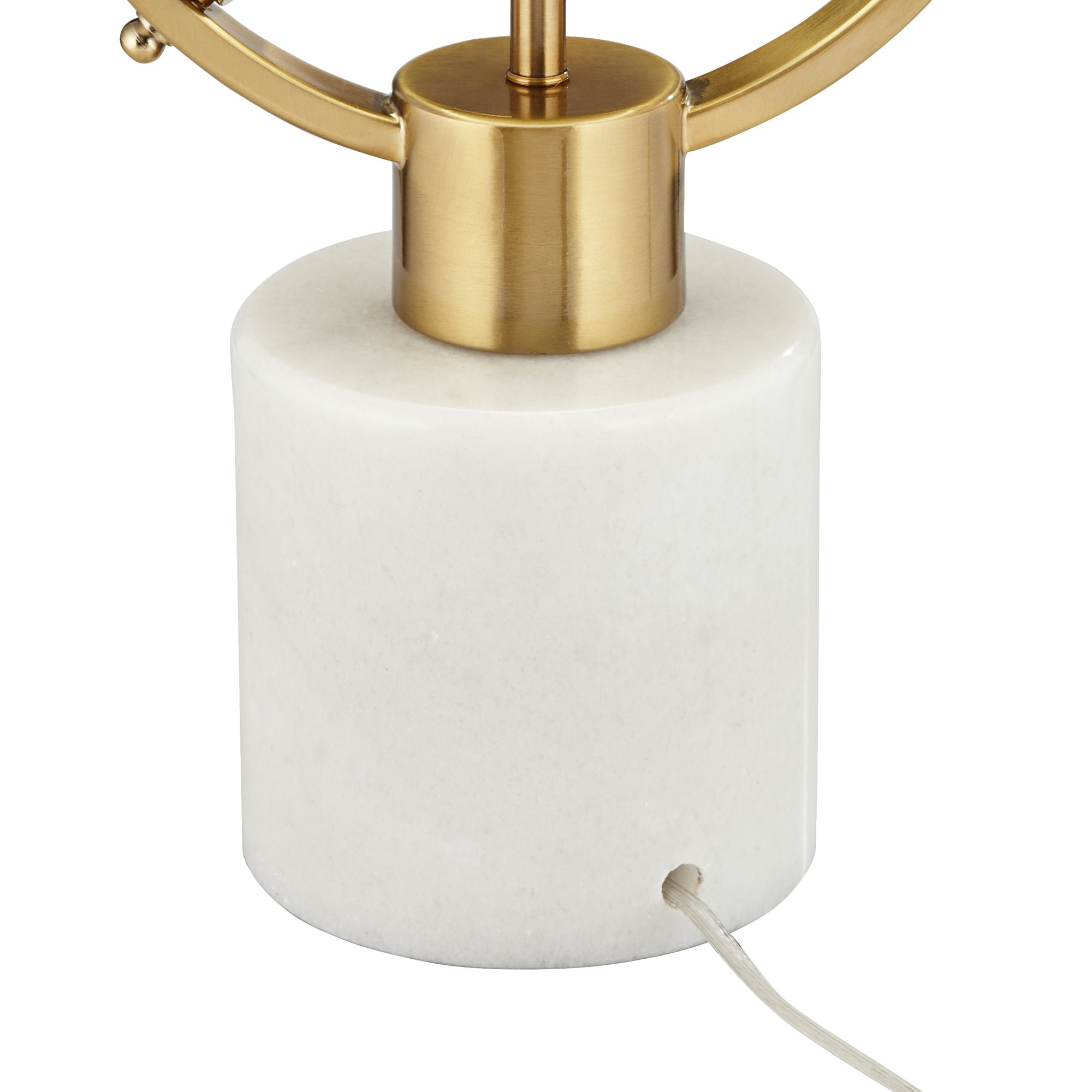 Possini Euro Halley 27 1/2" Gold Astro Globe Lamp with Night Light in scene