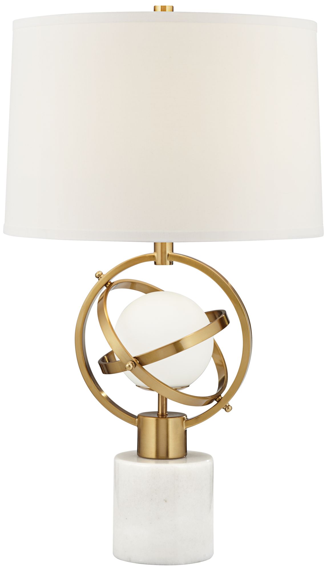 Possini Euro Halley 27 1/2" Gold Astro Globe Lamp with Night Light in scene