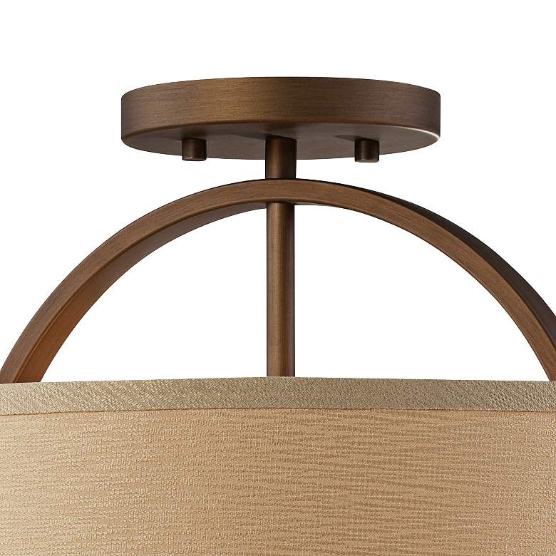 Image 4 Possini Euro Halsted 15" Wide Brushed Bronze Ceiling Light more views
