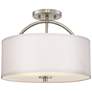 Possini Euro Halsted 15" Wide Brushed Nickel Ceiling Light