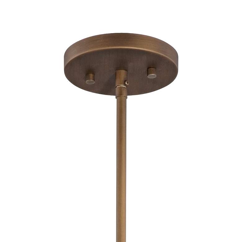 Image 6 Possini Euro Halsted 20" Linen and Brushed Bronze Pendant Light more views