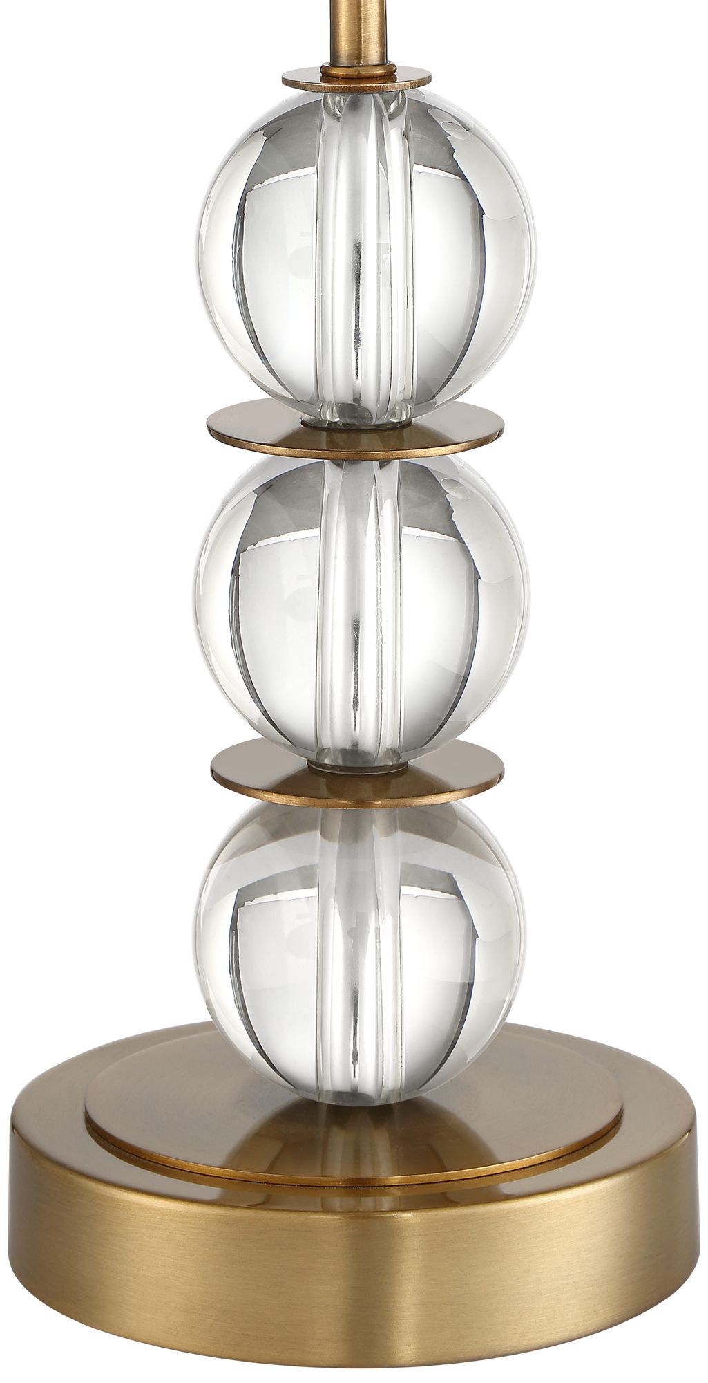 Image 6 Possini Euro Halston 32 1/2" Brass Buffet Lamp with USB Dimmer more views
