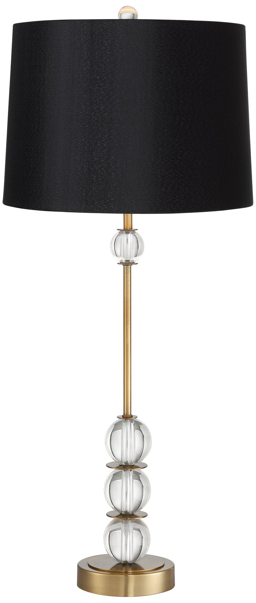 Image 2 Possini Euro Halston Crystal Segment Table Lamp