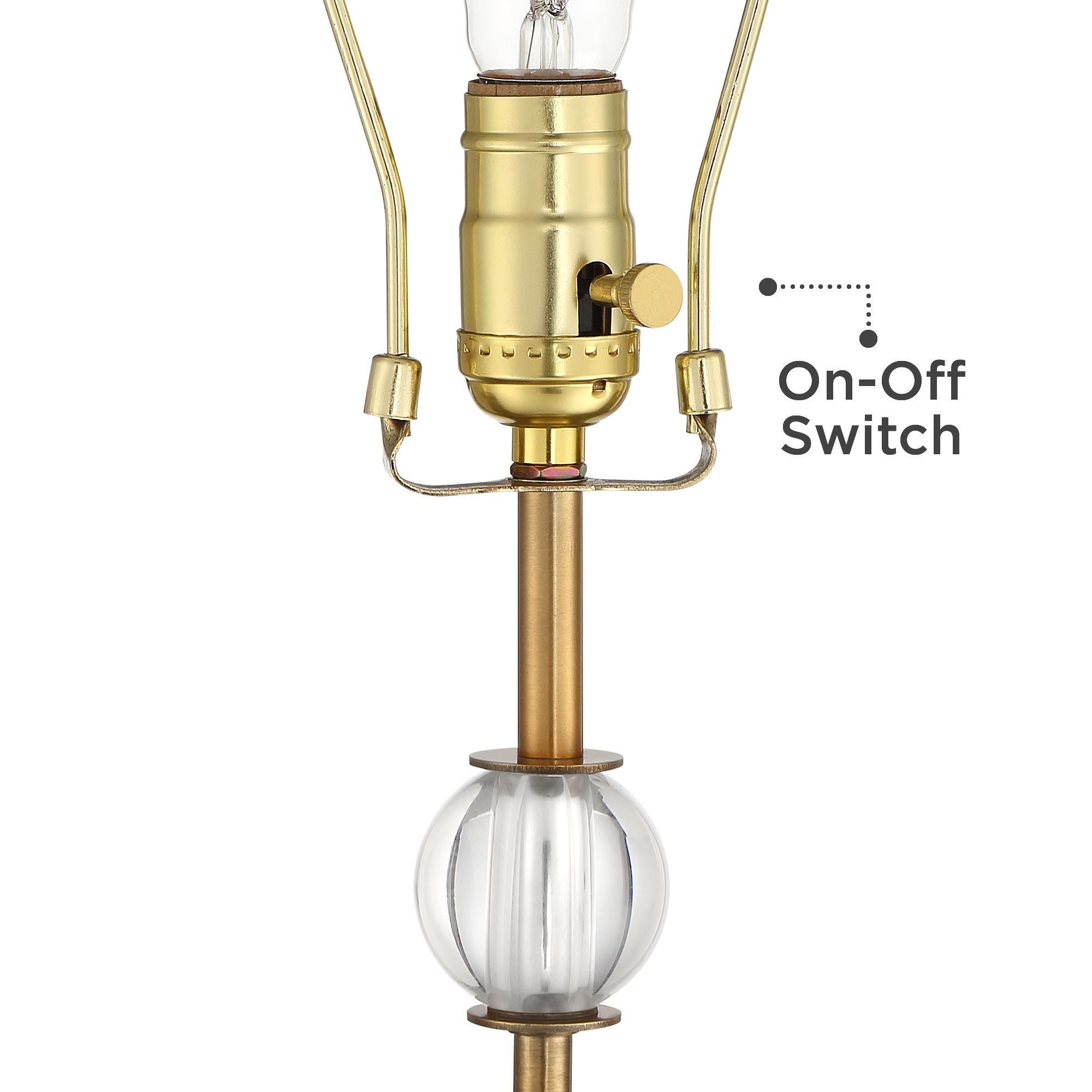 Image 4 Possini Euro Halston Crystal Segment Table Lamp more views