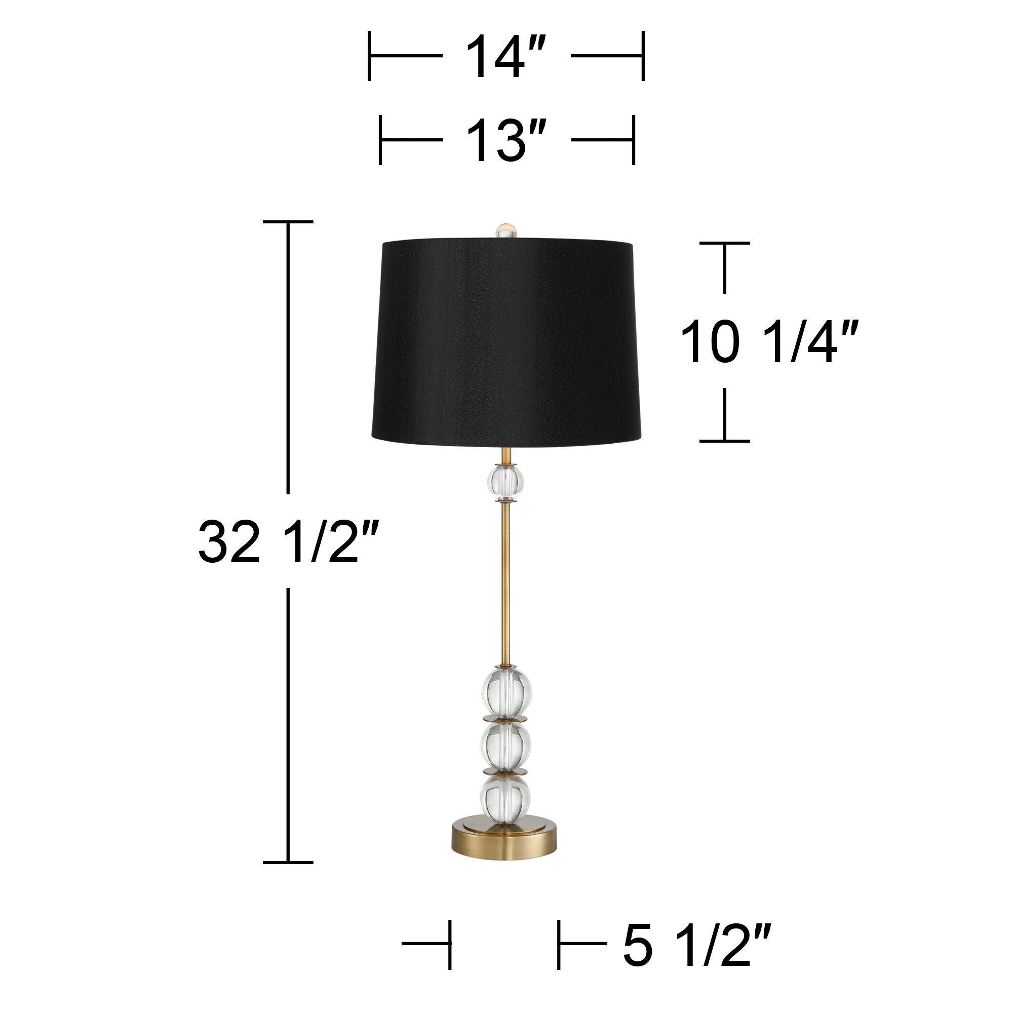 Image 7 Possini Euro Halston Crystal Segment Table Lamp more views