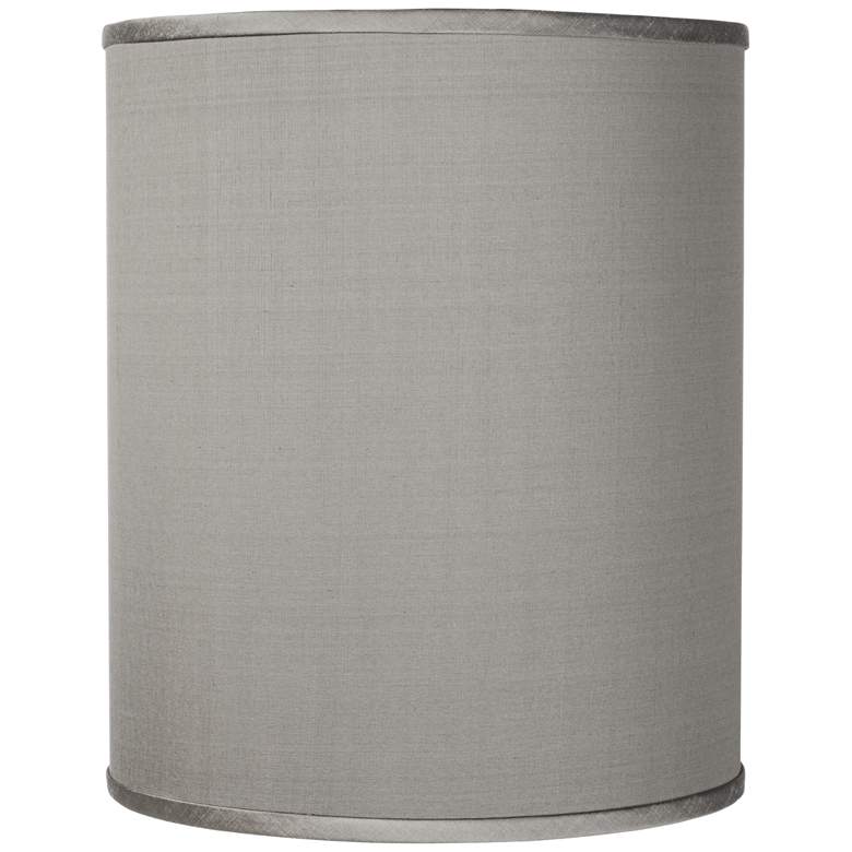 Image 1 Possini Euro Handcrafted Gray Drum Lamp Shade 10x10x12 (Spider)