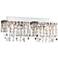 Possini Euro Hanging Crystal 16 1/2" Wide Chrome Bath Light