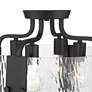 5_Possini Euro Hanniger 16 1/4"W Black 4-Light Ceiling Light more views