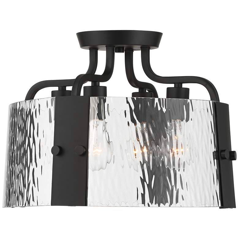 Image 6 Possini Euro Hanniger 16 1/4"W Black 4-Light Ceiling Light more views