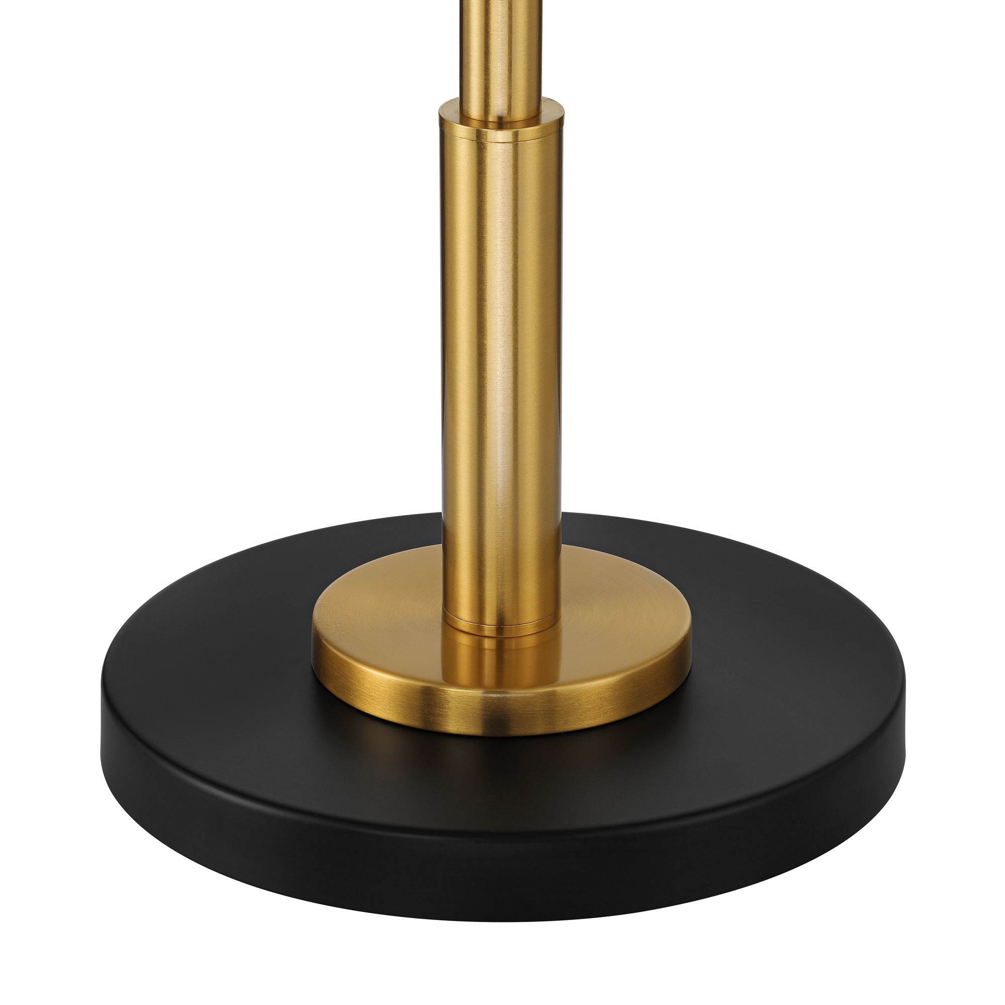 Image 6 Possini Euro Harlowe 63" High Black and Gold Floor Lamp more views