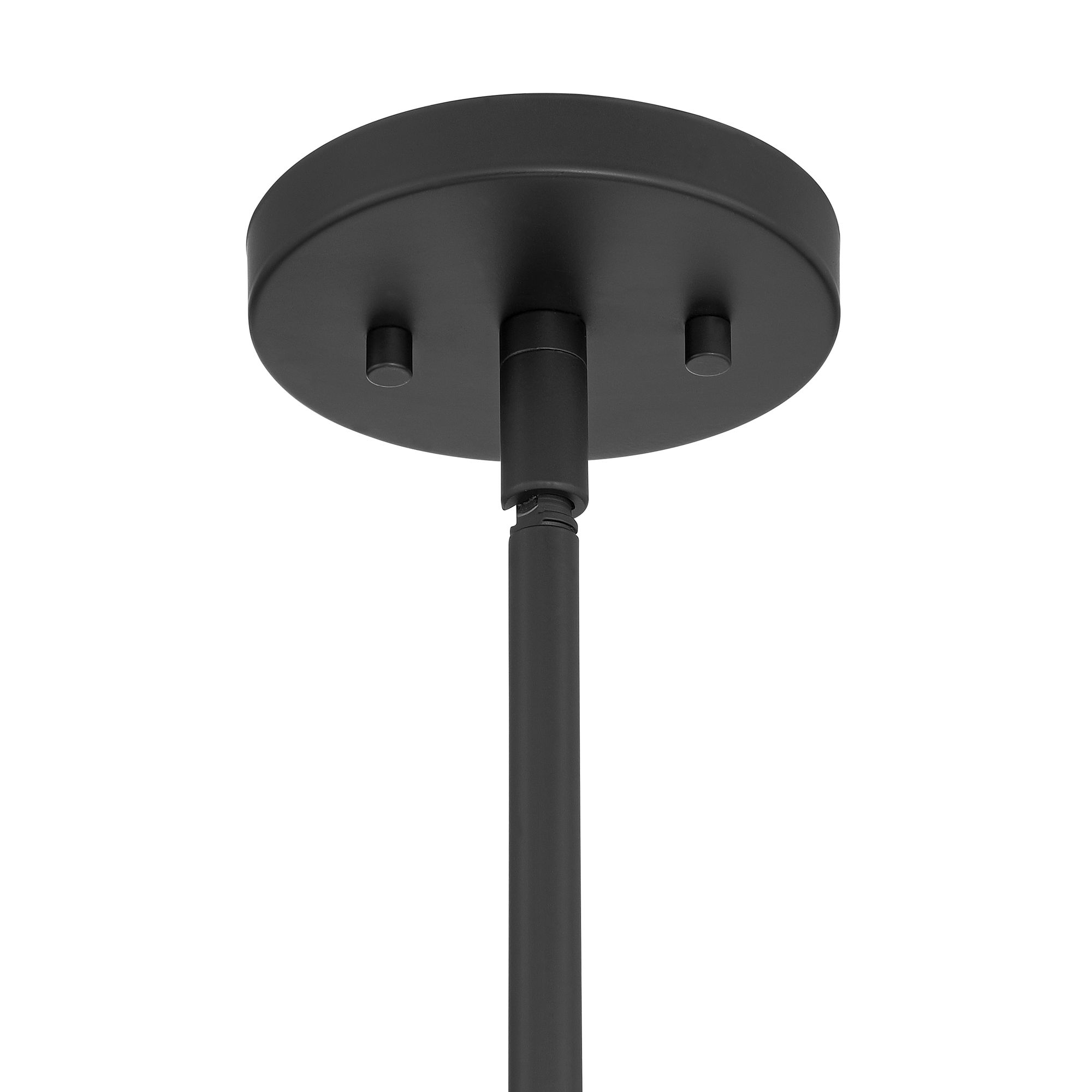 Image 4 Possini Euro Harper 12"W Matte Black Water Glass Mini-Pendant Light more views