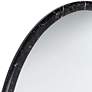 4_Possini Euro Harriet 34" Wide Black Faux Marble Round Wall Mirror more views