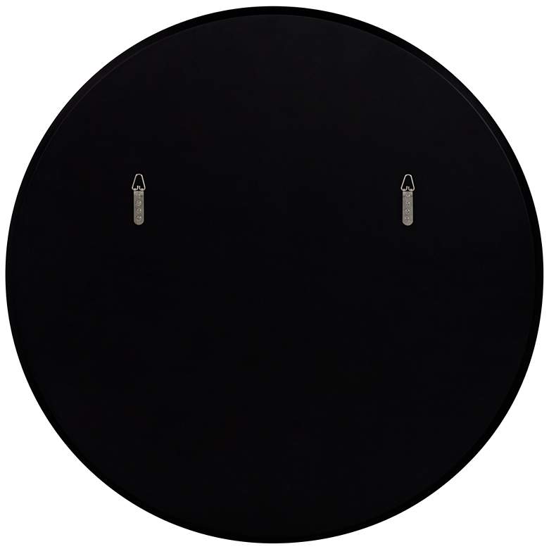 Image 7 Possini Euro Harriet 34" Wide Black Faux Marble Round Wall Mirror more views