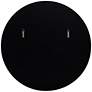 7_Possini Euro Harriet 34" Wide Black Faux Marble Round Wall Mirror more views