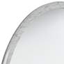 3_Possini Euro Harriet 34" Wide White Faux Marble Round Wall Mirror more views