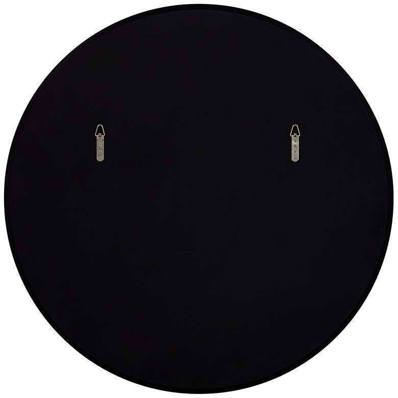 Image 6 Possini Euro Harriet 34" Wide White Faux Marble Round Wall Mirror more views