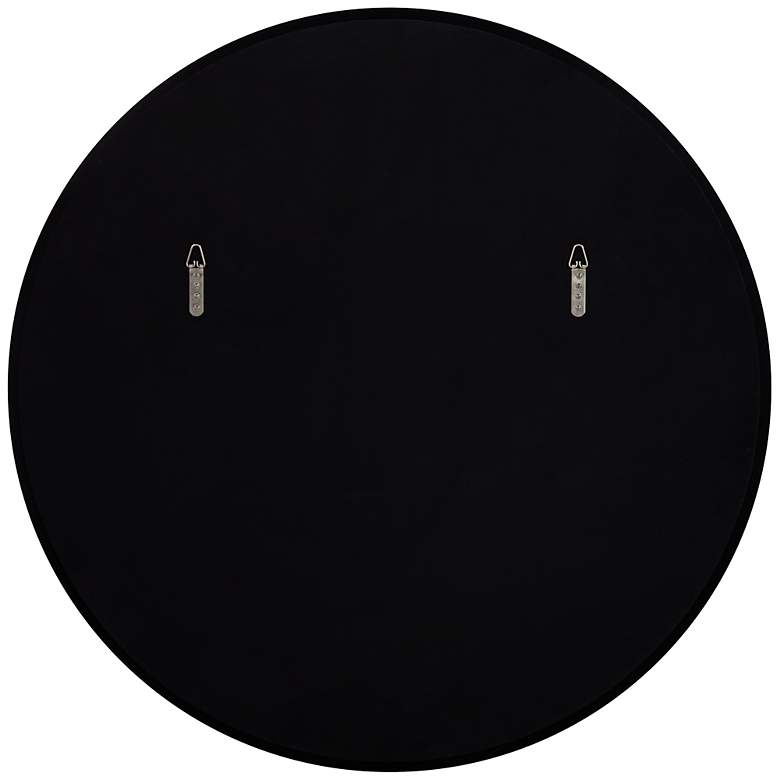 Image 5 Possini Euro Harriet White Faux Marble 34" Round Wall Mirrors Set of 2 more views