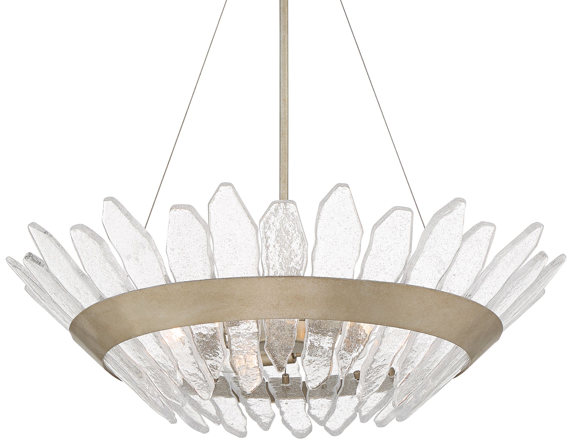 Image 3 Possini Euro Hartford 29" Wide Gray Iron Glass Modern Pendant Light