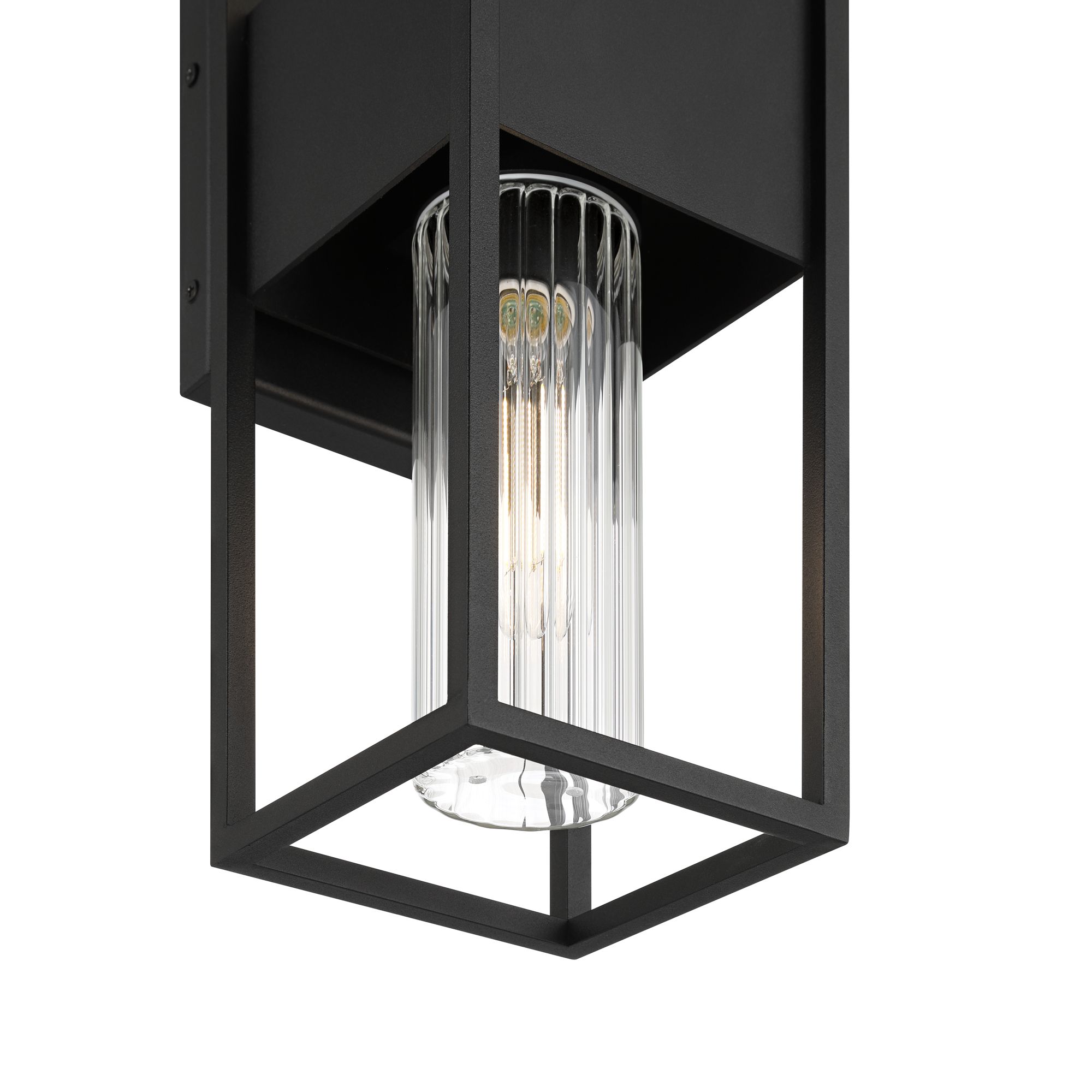 Image 3 Possini Euro Hathaway 20" Sand Black Modern 2-Light Outdoor Wall Light more views