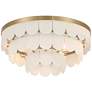 2_Possini Euro Haumea 16 1/4" Wide Warm Gold Ceiling Light