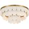 Possini Euro Haumea 16 1/4" Wide Warm Gold Ceiling Light