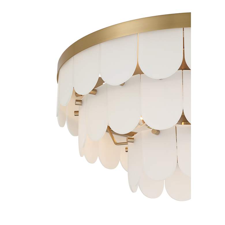 Image 3 Possini Euro Haumea 16 1/4" Wide Warm Gold Ceiling Light more views