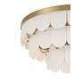 3_Possini Euro Haumea 16 1/4" Wide Warm Gold Ceiling Light more views