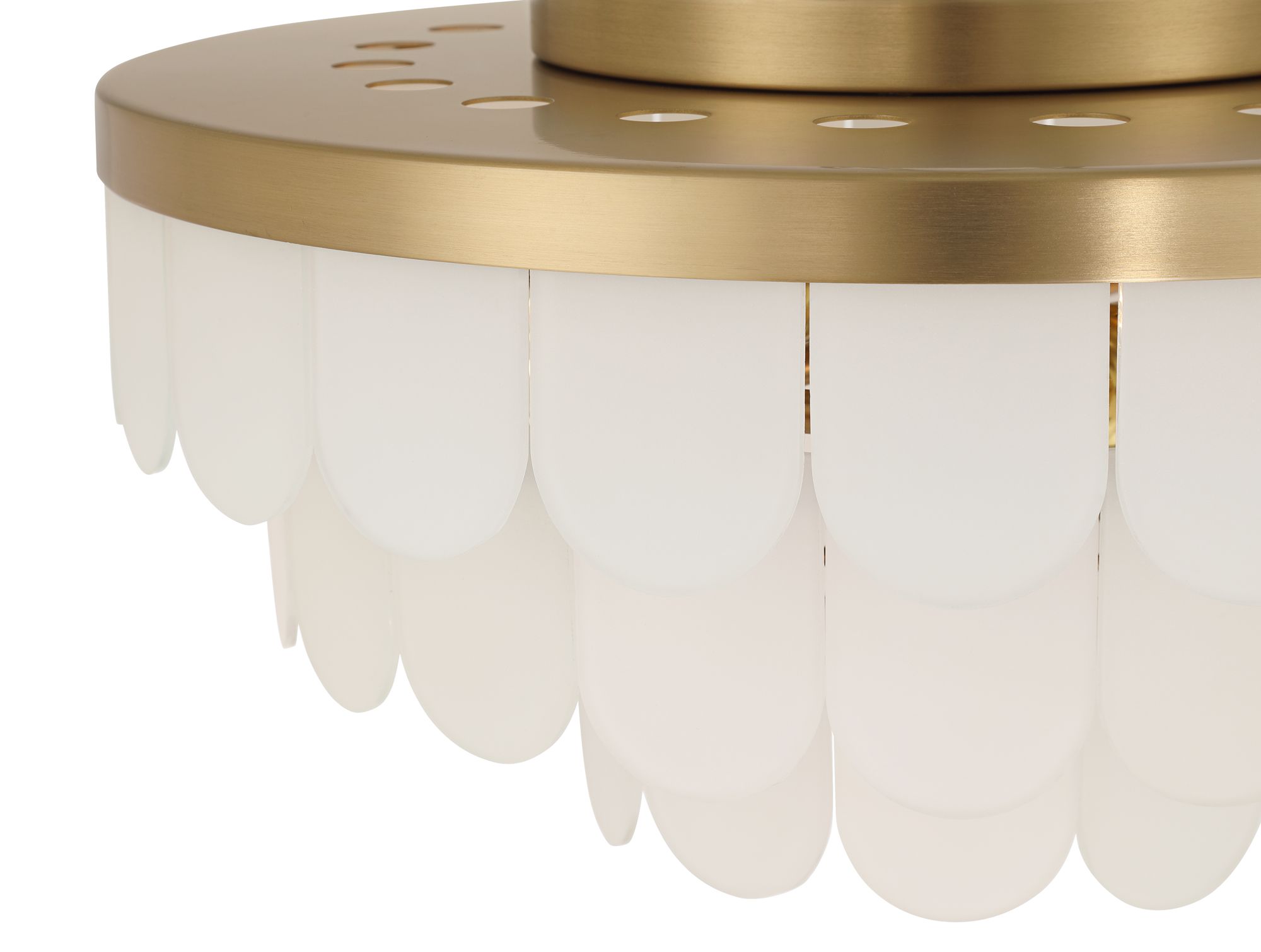 Image 5 Possini Euro Haumea 16 1/4" Wide Warm Gold Ceiling Light more views
