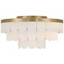 6_Possini Euro Haumea 16 1/4" Wide Warm Gold Ceiling Light more views