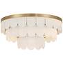 7_Possini Euro Haumea 16 1/4" Wide Warm Gold Ceiling Light more views