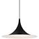 Possini Euro Havilund 30" Wide Matte Black Pendant Light