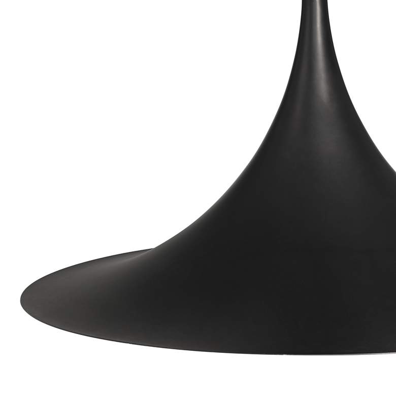 Image 3 Possini Euro Havilund 30" Wide Matte Black Pendant Light more views