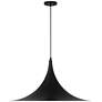 4_Possini Euro Havilund 30" Wide Matte Black Pendant Light more views