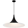 5_Possini Euro Havilund 30" Wide Matte Black Pendant Light more views