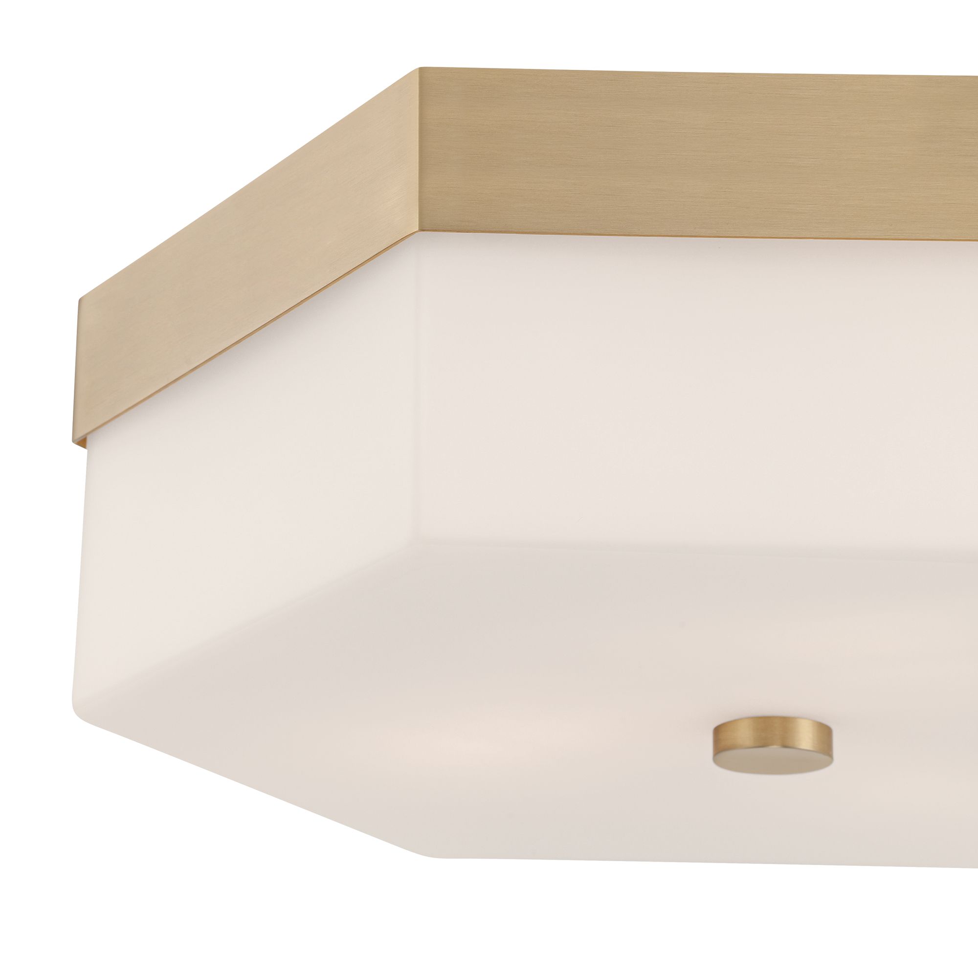 Image 4 Possini Euro Hawkins 14"W Matte Brass Opal Glass 3-Light Ceiling Light more views