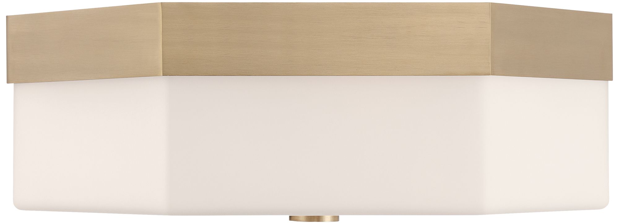 Image 6 Possini Euro Hawkins 14"W Matte Brass Opal Glass 3-Light Ceiling Light more views