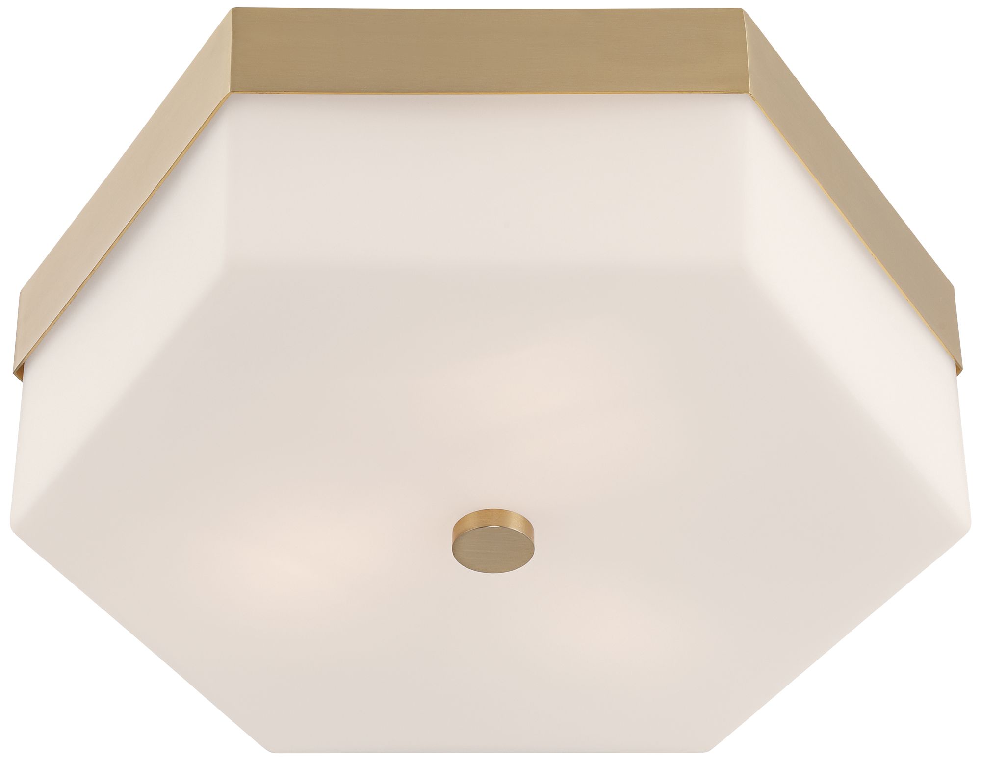 Image 7 Possini Euro Hawkins 14"W Matte Brass Opal Glass 3-Light Ceiling Light more views