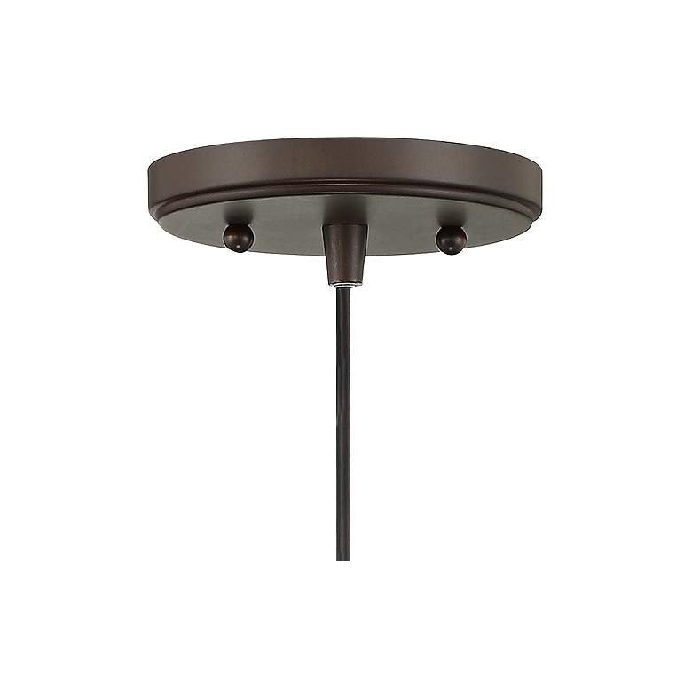 Image 4 Possini Euro Hawthorne 5 1/4" Wide Bronze LED Mini Pendant more views
