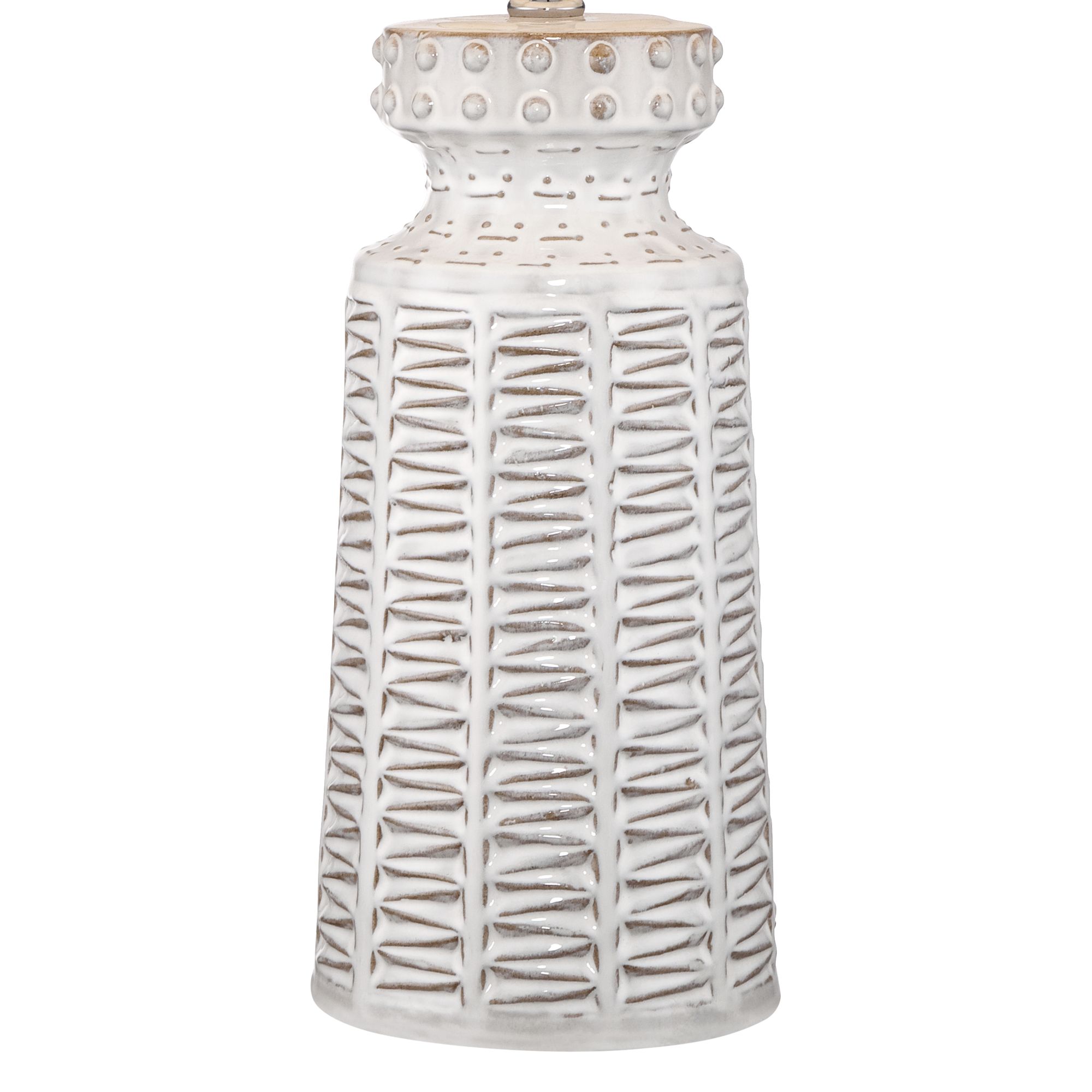 Image 6 Possini Euro Helene 26" Cream White Ceramic Table Lamp with USB Dimmer more views
